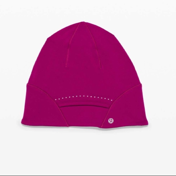 Lululemon Run for It All Beanie in Deep Fuschia